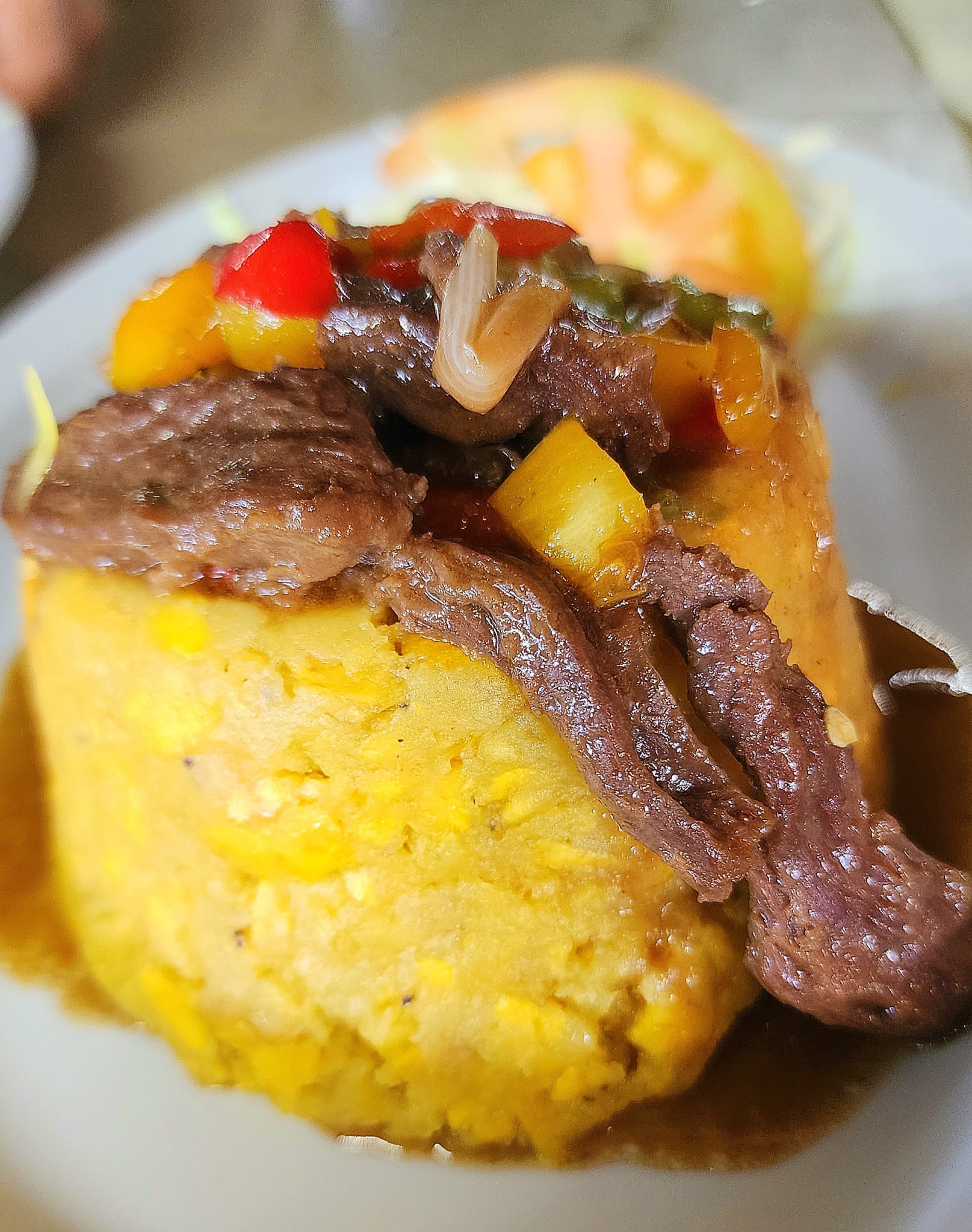 Stuffed mofongo Skirt steak
